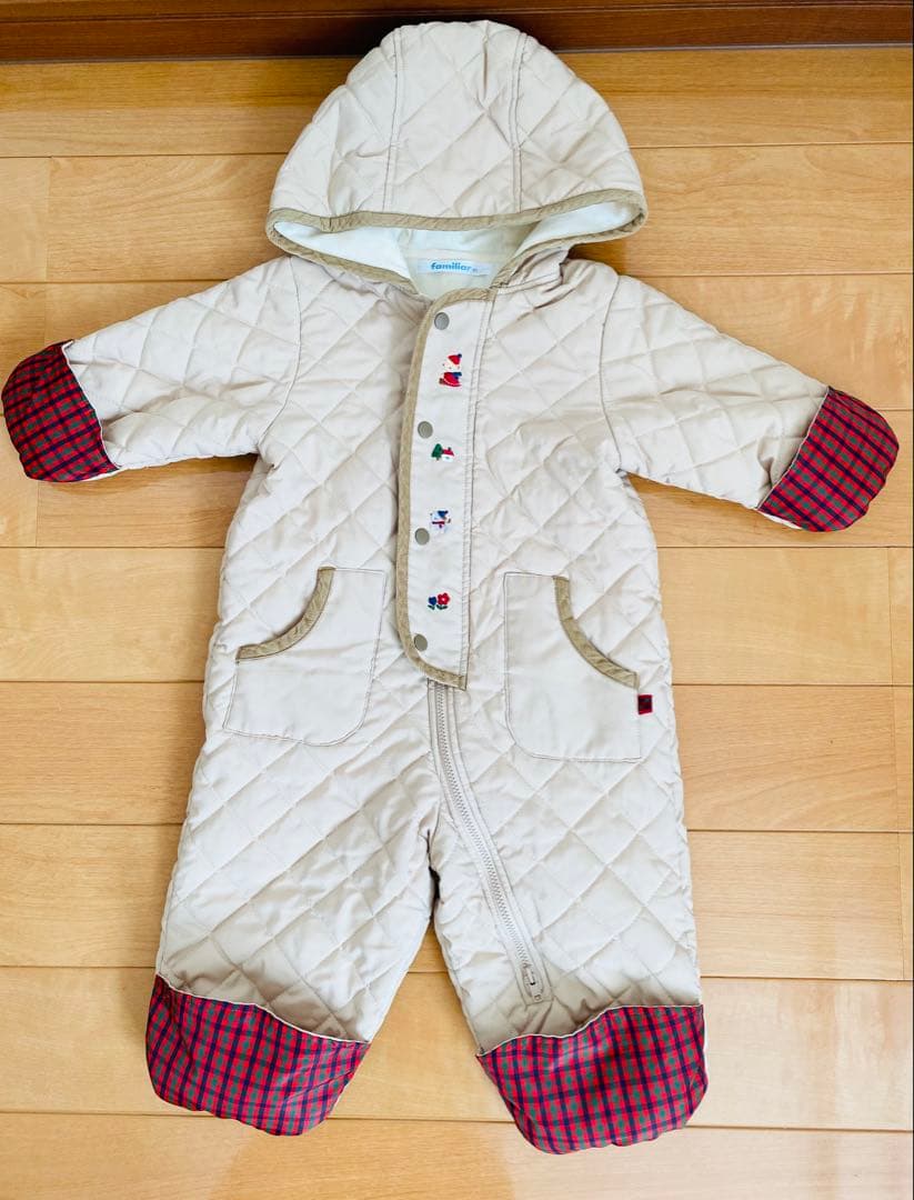 限定お値下げ familiar ファミリア ジャンプスーツ 80 - メルカリ