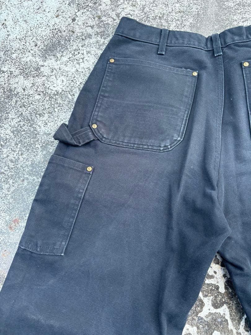 アメリカ製 カーハート ダブルニー ブラック フェード 34×33 - メルカリ