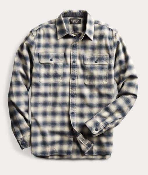 最安値 RRL ダブルアールエル チェック ネル シャツ 木村拓哉 - メルカリ