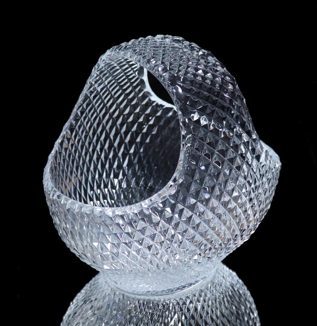 オールド・バカラ 稀少サイズ 特大 バスケット 1.6kg 20cm 菱形カット