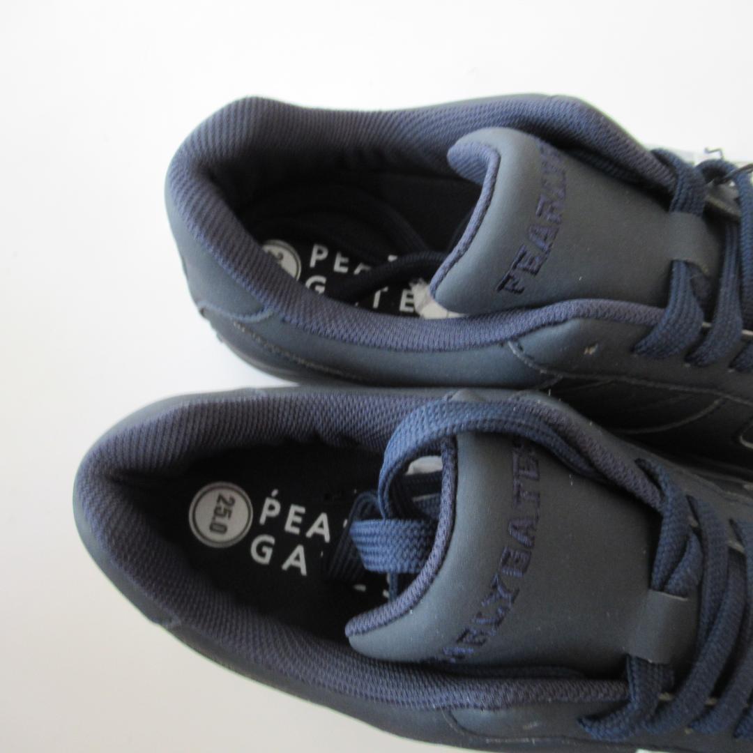 パーリーゲイツ新品濃紺 ソフトスパイク ゴルフシューズ 25.0ｃｍ