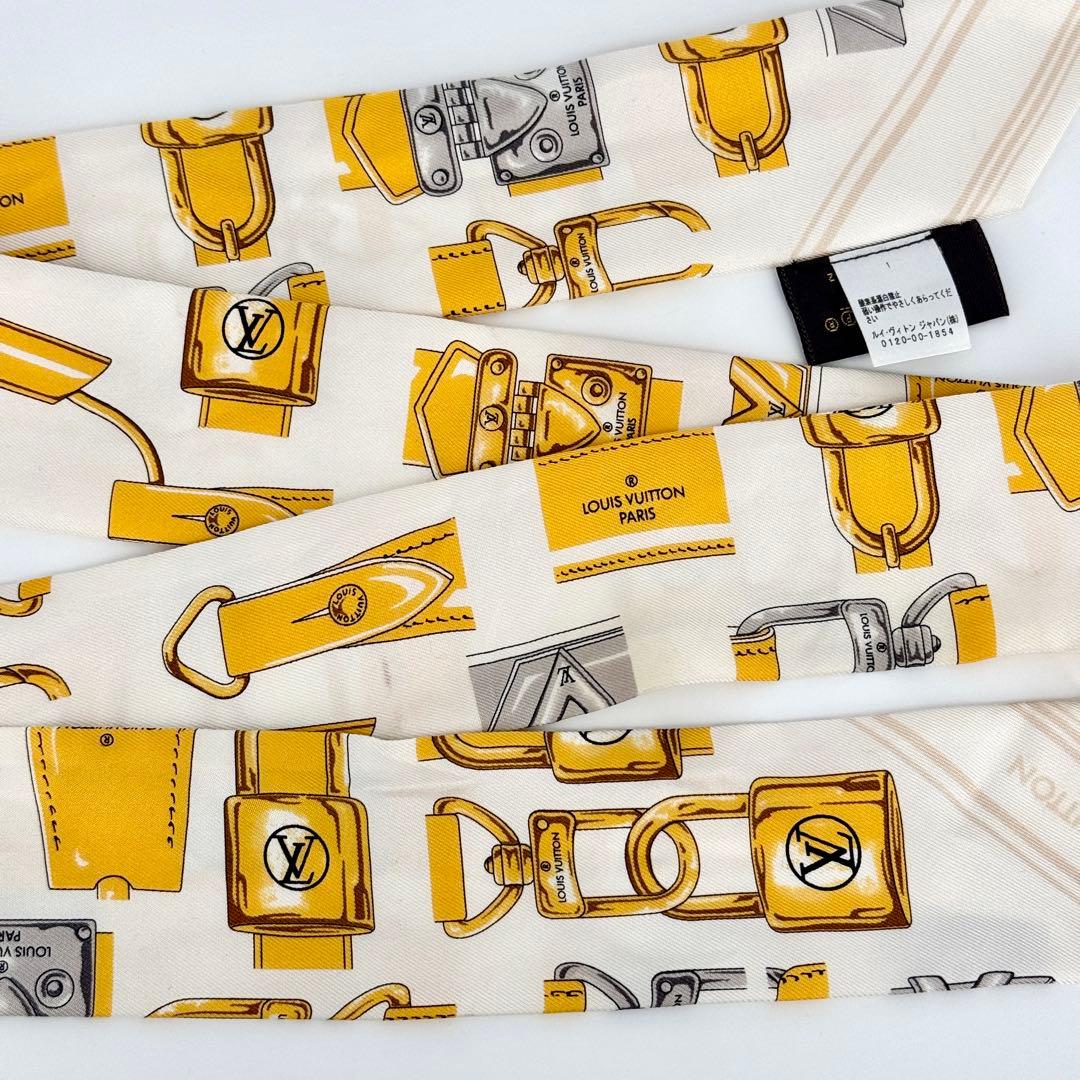 美品 ルイヴィトン バンドーBB フルオブロックス スカーフ シルク