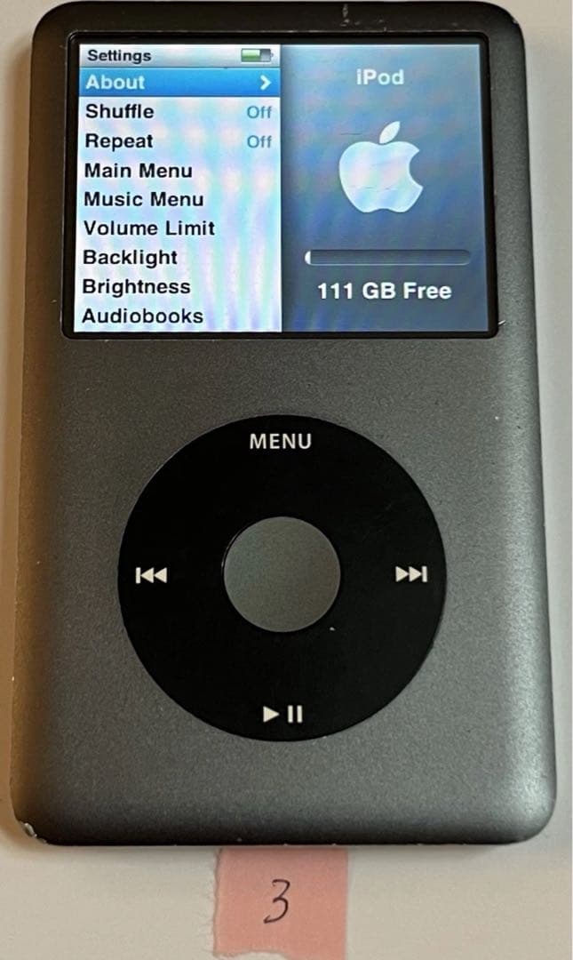 動作確認済】 iPod classic A1238 120GB 第6世代
