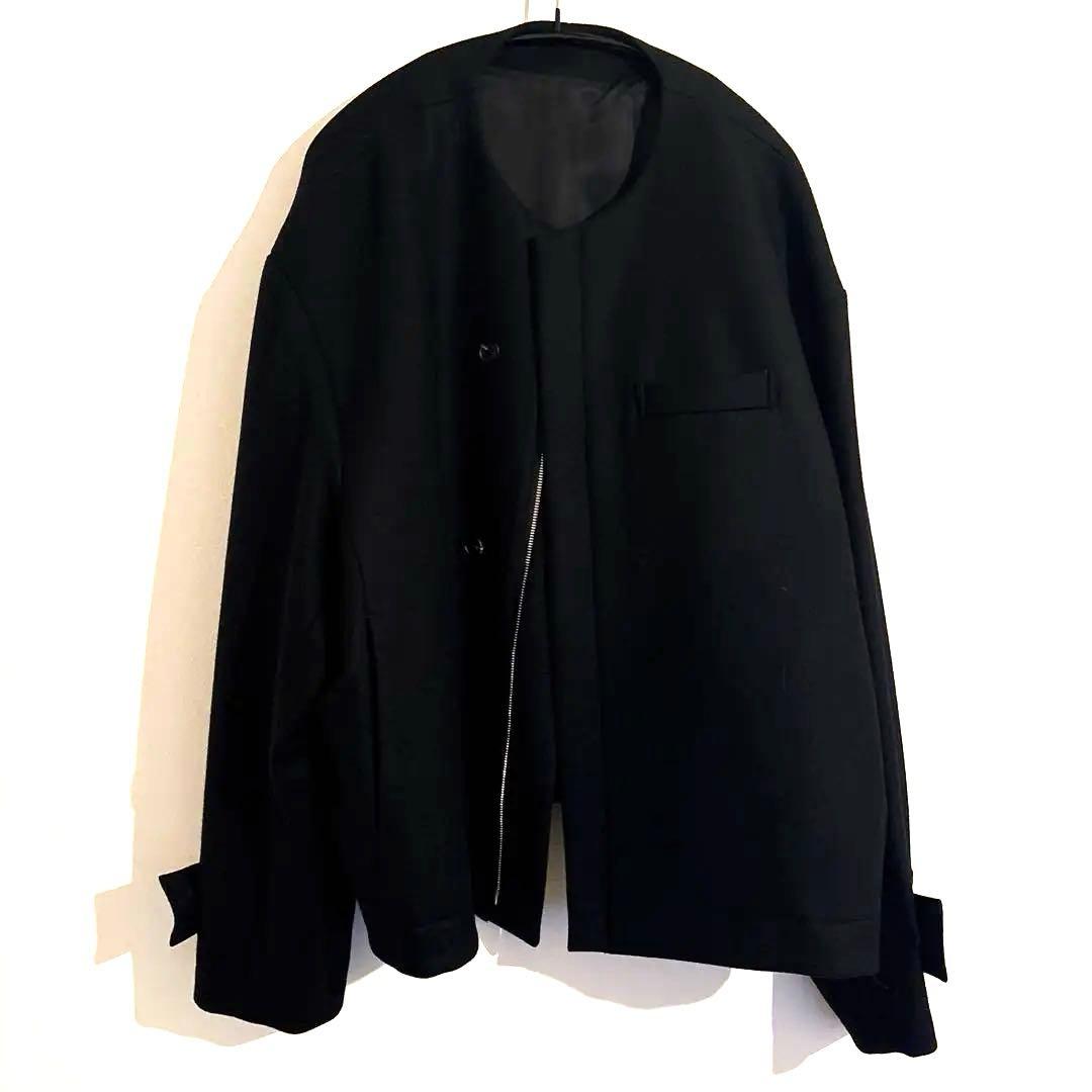 【美品】stein ノーカラージャケット Sサイズ 美品】stein ノーカラージャケット Sサイズ - ジャケット・アウターお