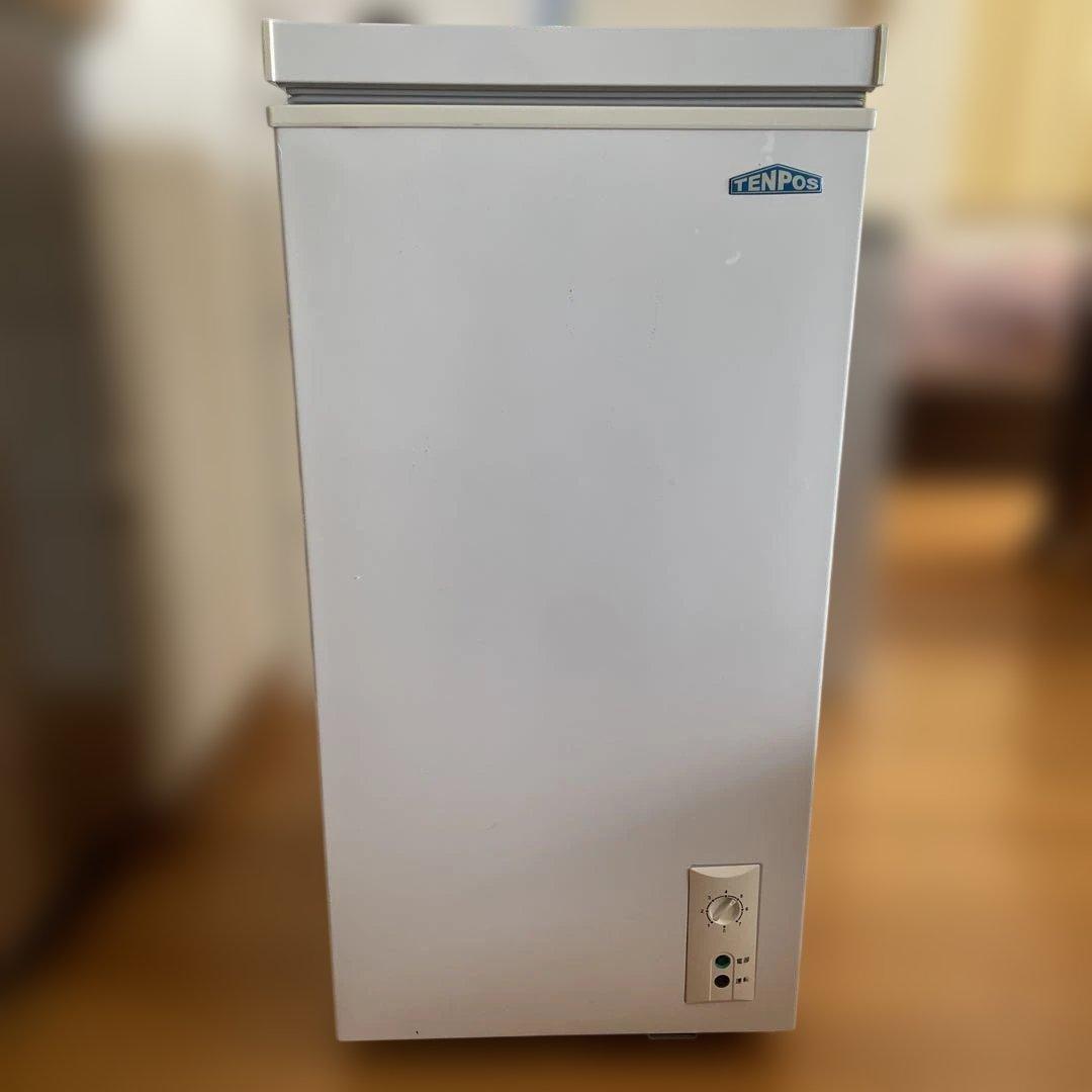 ☆美品☆TENPOS冷凍庫TBCF-60-RH 幅415×奥行571×高さ848 TBCF-60-RH 【テンポスオリジナル】 冷凍ストッカー 上開きタイプ 55L