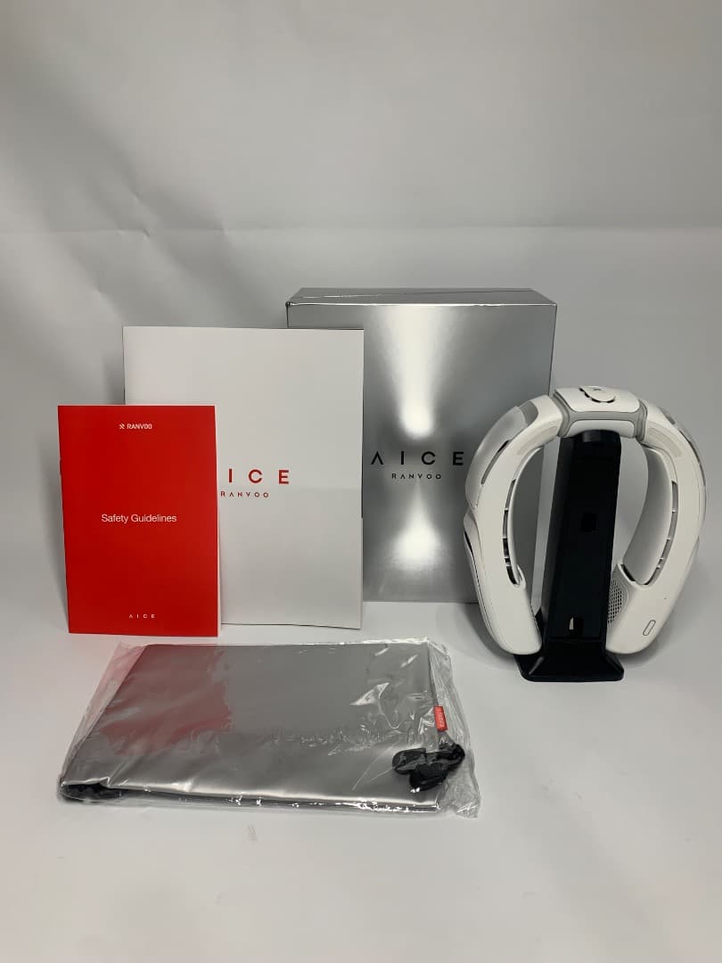 RANVOO ネッククーラー ホワイト 充電スタンド付き 楽天市場】当日出荷【妥協なき冷却力 AICE LITE】RANVOO 2024新登場