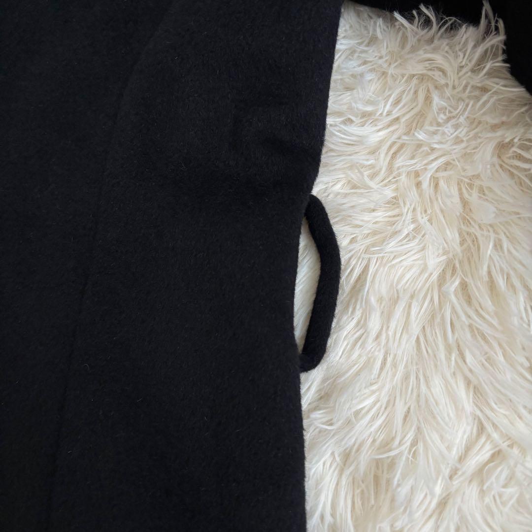 トゥービーシックス ロングコート フォックスファー ブラックAライン