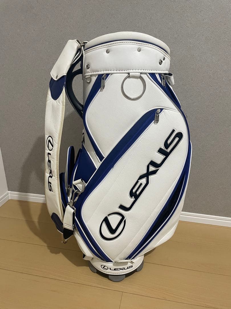 LEXUSディーラー限定 キャディバッグ ホワイト/ブルー - メルカリ