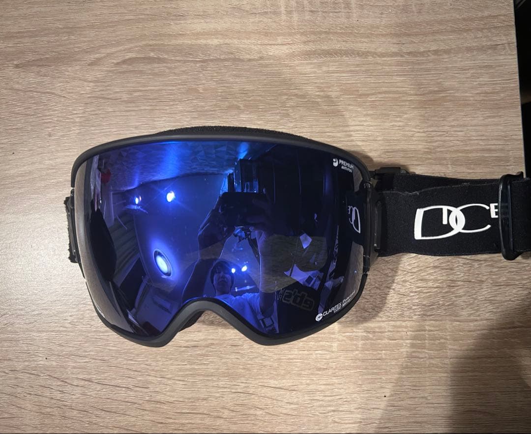 DICE BANK 23-24 ゴーグル MIT偏光ブルーミラー スペアレンズ付