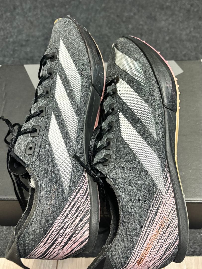 アディゼロ プライム sp3 ブラック【26.5cm】prime sp3