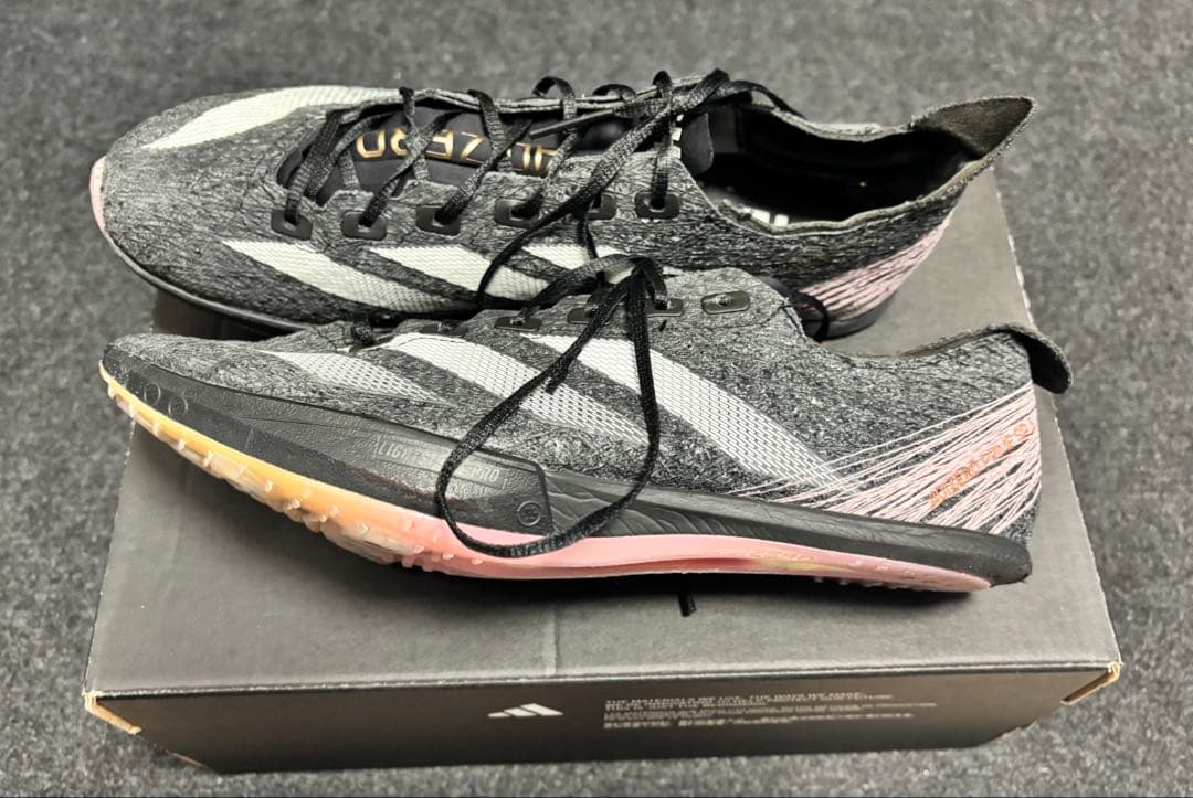 アディゼロ プライム sp3 ブラック【26.5cm】prime sp3