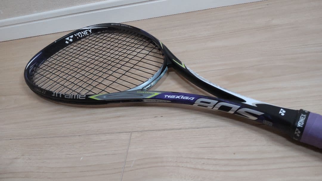 美品☆ヨネックス ネクシーガ80S 紫☆ソフトテニスラケット - メルカリ
