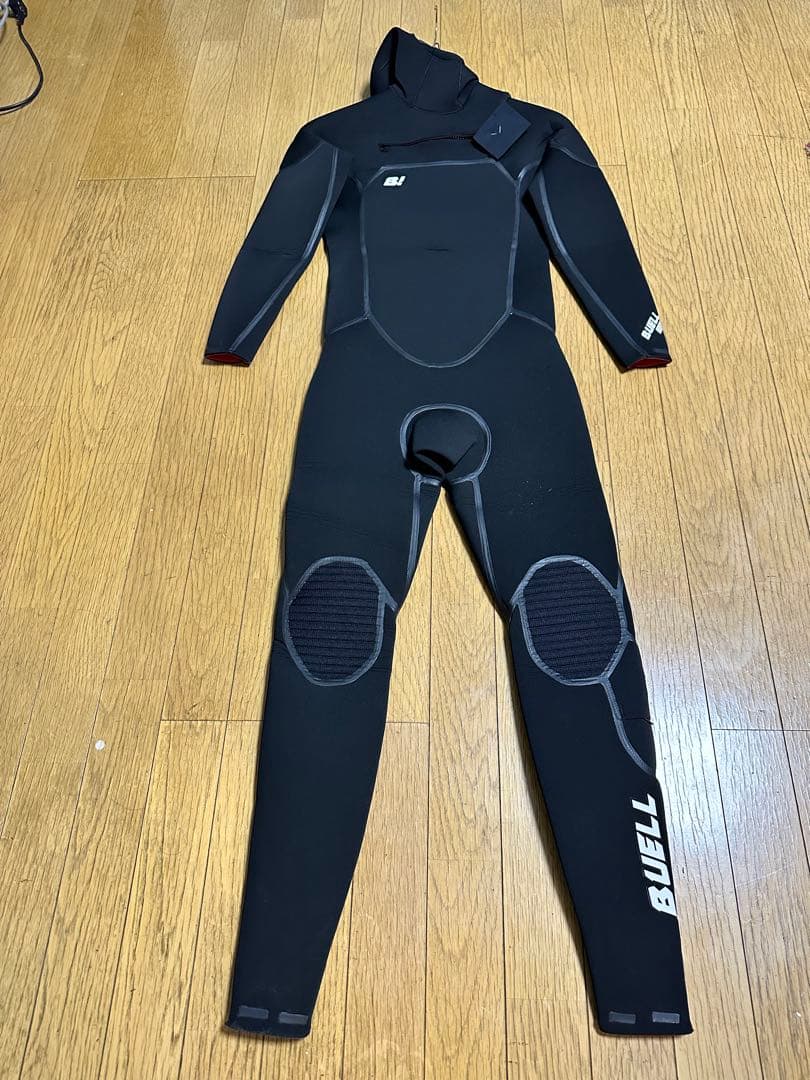 BUELL フルスーツ ブラック フード付き BUELL SURF ビュエルサーフ フルスーツ ウェットスーツ ウエットスーツ