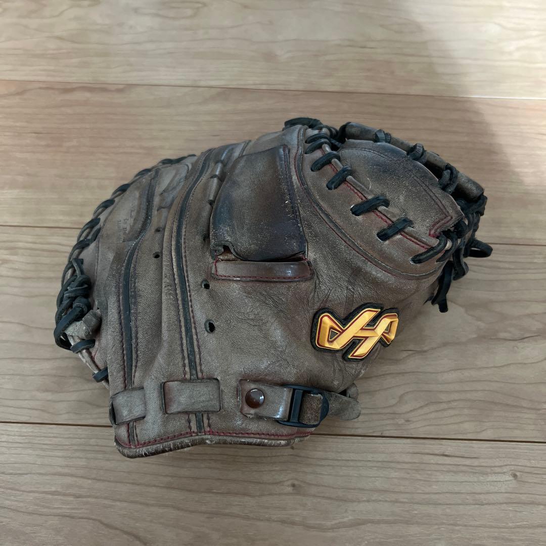 レザー製ブラウン野球グローブ　キャッチャーミット ゼット（ZETT） 野球 硬式用 キャッチャーミット グローブ グラブ 捕手