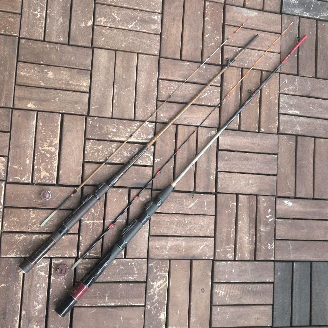 チヌ筏竿 がまちぬ いかだ硬調 1.5 & シマノ 青波巧 小鳴門135 良品！ チヌ筏竿 がまちぬ いかだ硬調 1.5 & シマノ 青波巧 小鳴門135 良品