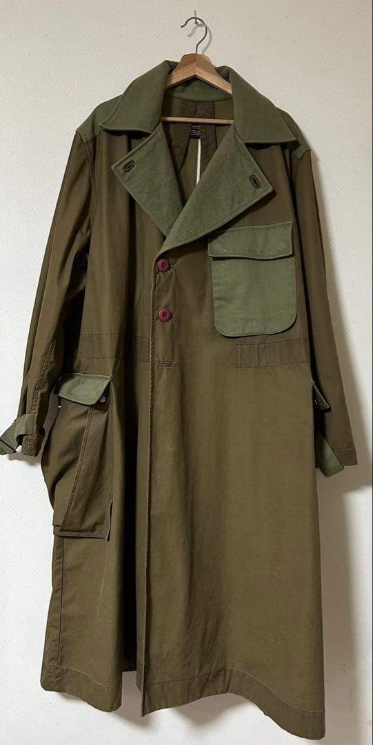 マハリシ モーターサイクルコート オリーブグリーン WAIPER.inc（ワイパーインク）の「フランス軍 MOTORCYCLE COAT