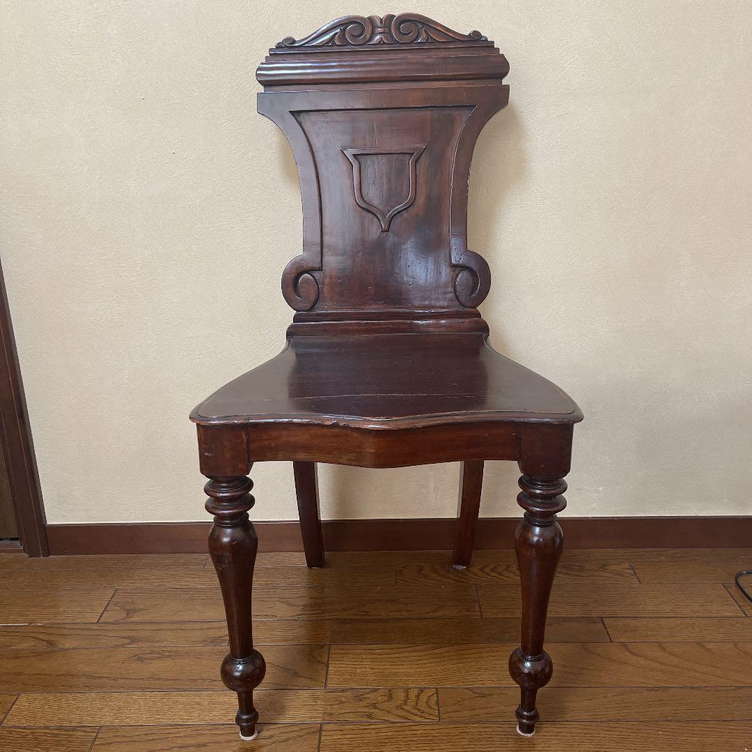 ヴィンテージ　アンティーク　椅子 英国アンティーク調 チャーチチェア ボックス付 マホガニー教会 椅子