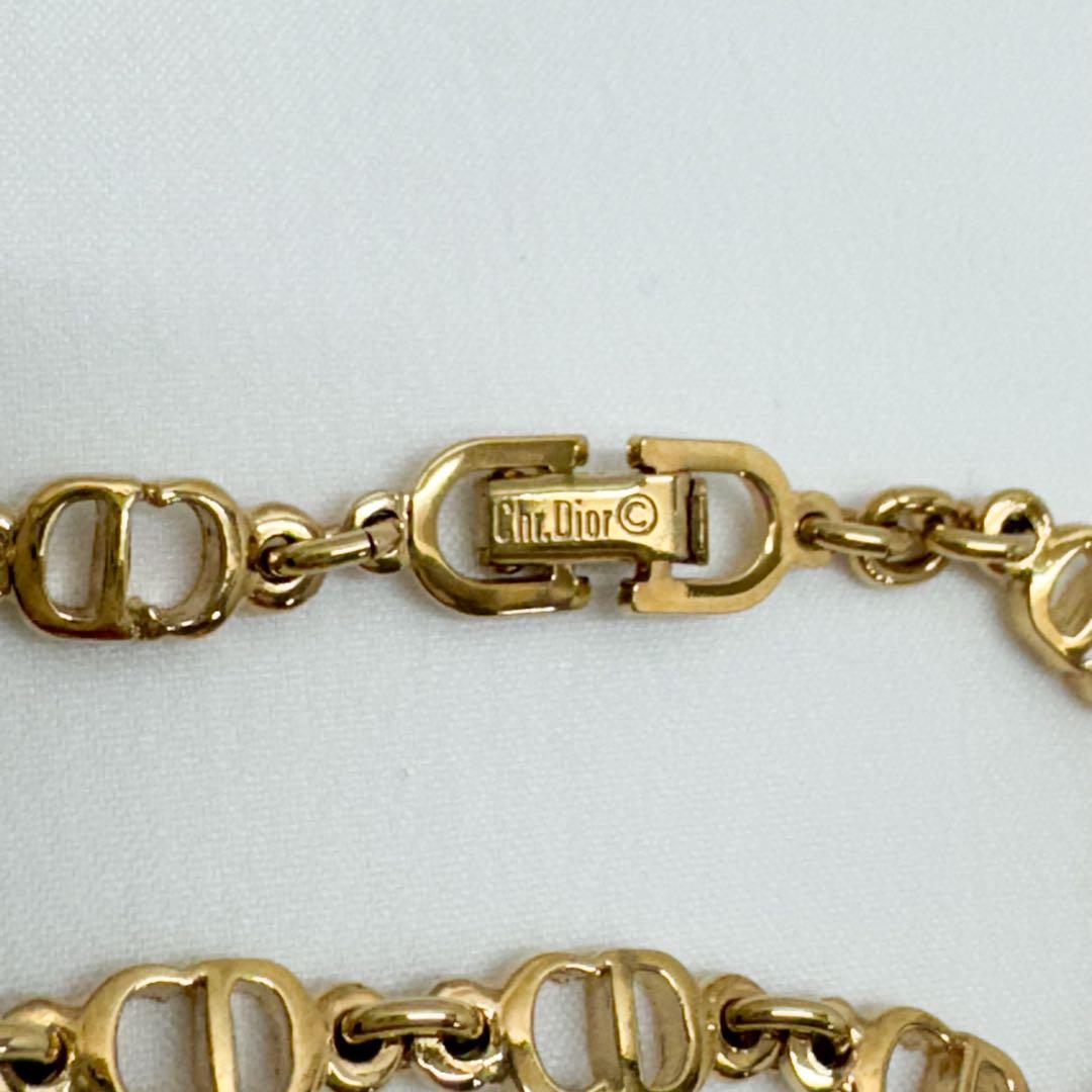 Christian Dior ゴールド チェーンブレスレット
