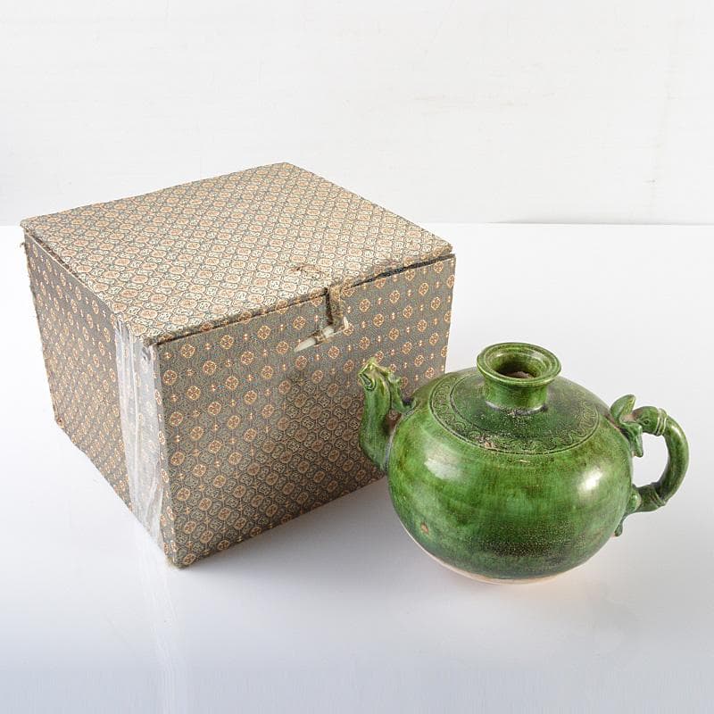 中国 遼時代 緑釉 執壷 水注 V R6218