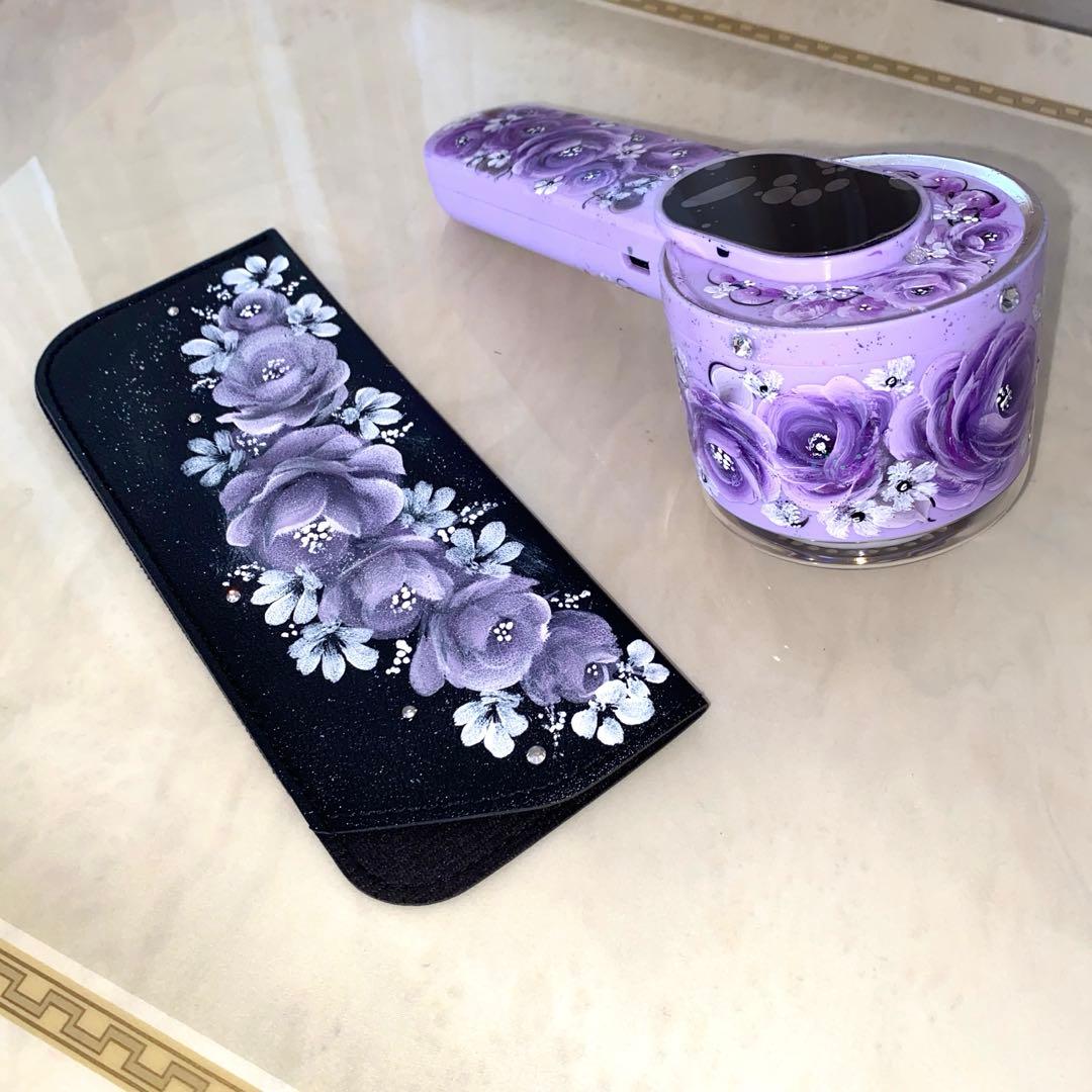 財布 ポット ステンレスボトル 他 薔薇 手描き トールペイント