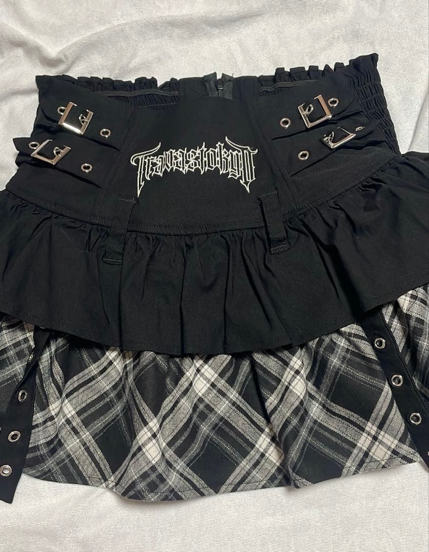 トラバストーキョー ベルト付きティアードフリルスカート TRAVAS TOKYO（トラバストーキョー） スカート 「TRAVAS TOKYO