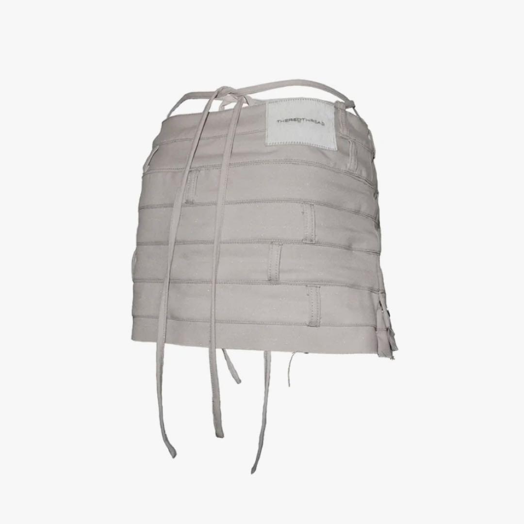THEREDTHREAD S layered panel skirt mini - メルカリ
