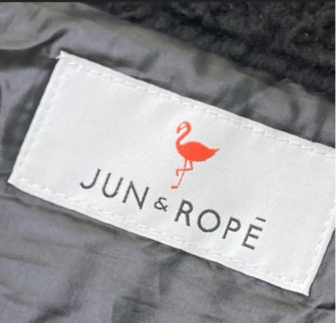 ジュンアンドロペ ブラックフリースノースリーブワンピース - メルカリ