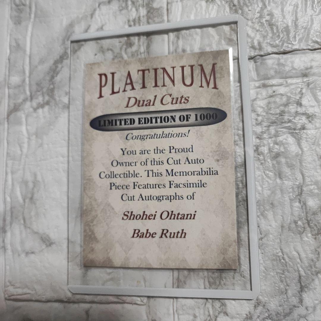 大谷翔平 PREMIUM CUTS 1000枚限定 サインカード 2枚セット