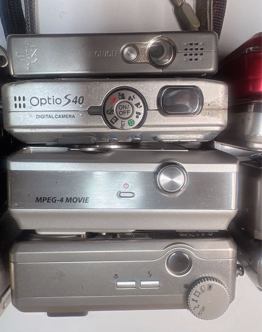 コンパクトデジタルカメラ12台セット、ジャンク品