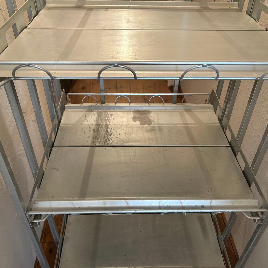 《専用》3段メタルワゴン シルバー