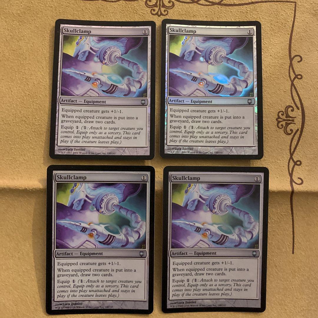 MTG 頭蓋骨絞め/Skullclamp DST 英語 foil 4枚セット 頭蓋骨絞め/Skullclamp《英語》【MOC】