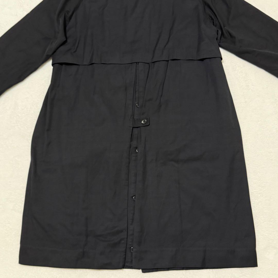 YAECA】 ステンカラーコート ロング ライナー付 アルパカ混 ブラック S