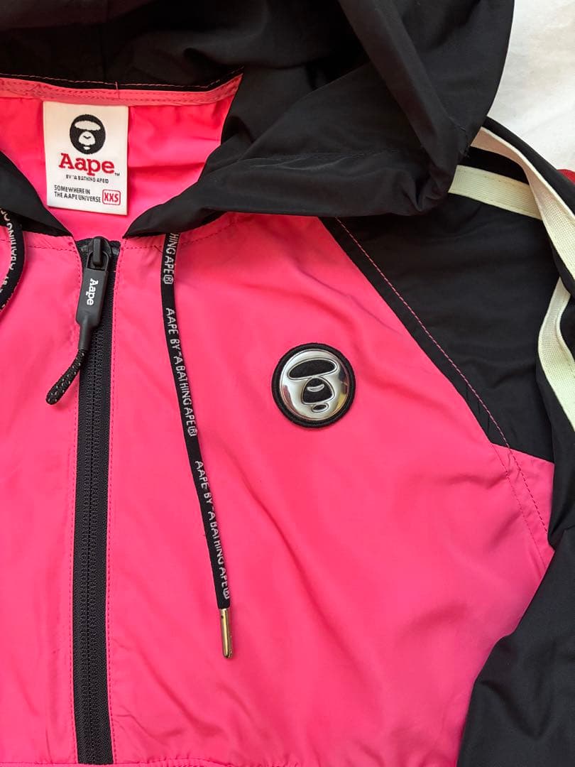 AAPE BY A BATHING APE ピンク ナイロンジャケット-正規通販 正規品