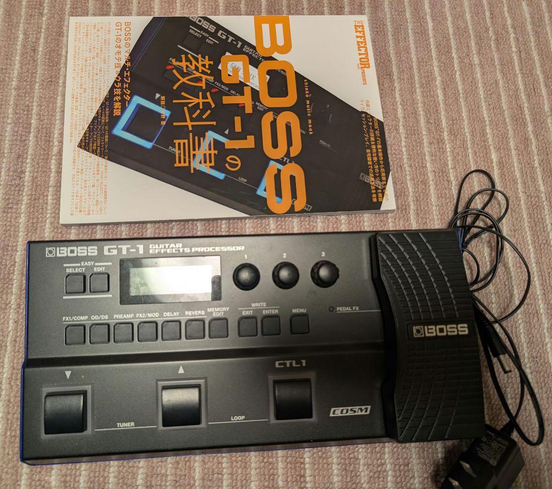 BOSS GT-1 ギターエフェクター 教科書付き - メルカリ
