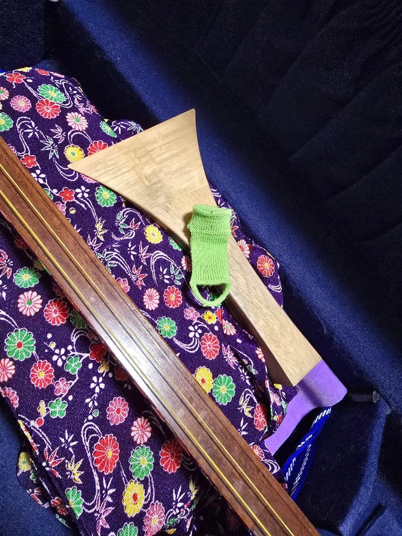 すぐ弾けます！三味線本体 破けなし 細棹三味線 約2.4センチ