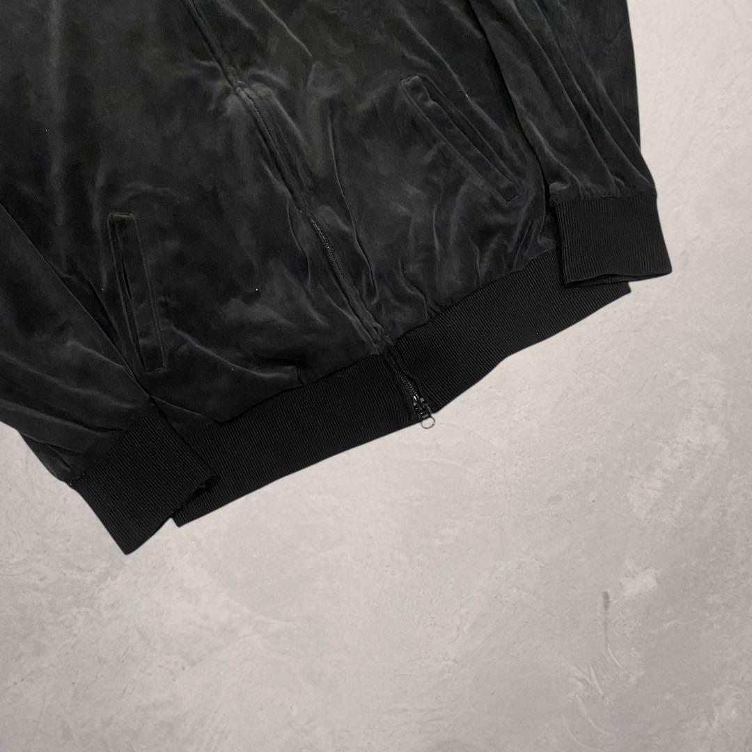 FRED PERRY トラックジャケット ベロア L ヒットユニオン 黒 刺繍