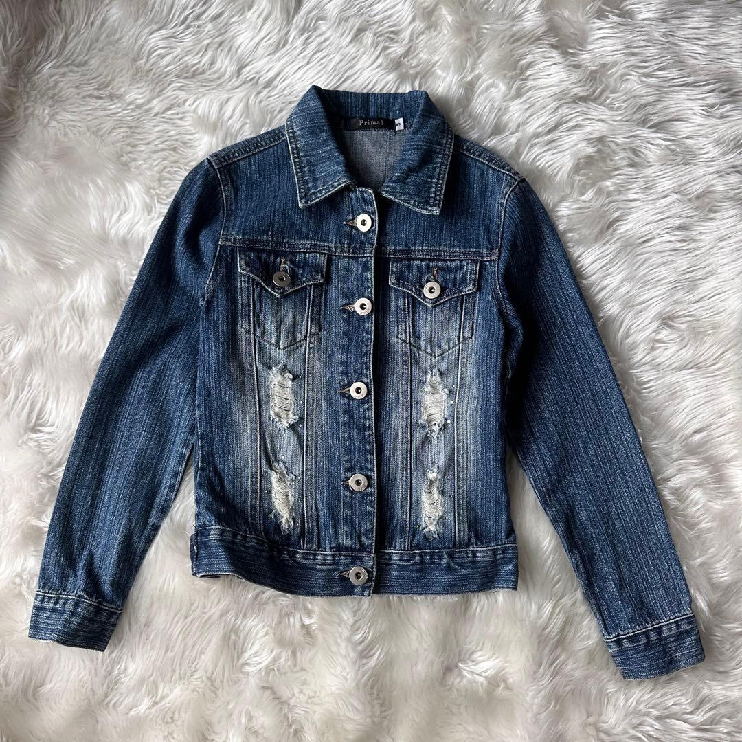 y2k 平成ギャル ダークコア グランジ archive デニム ジャケット