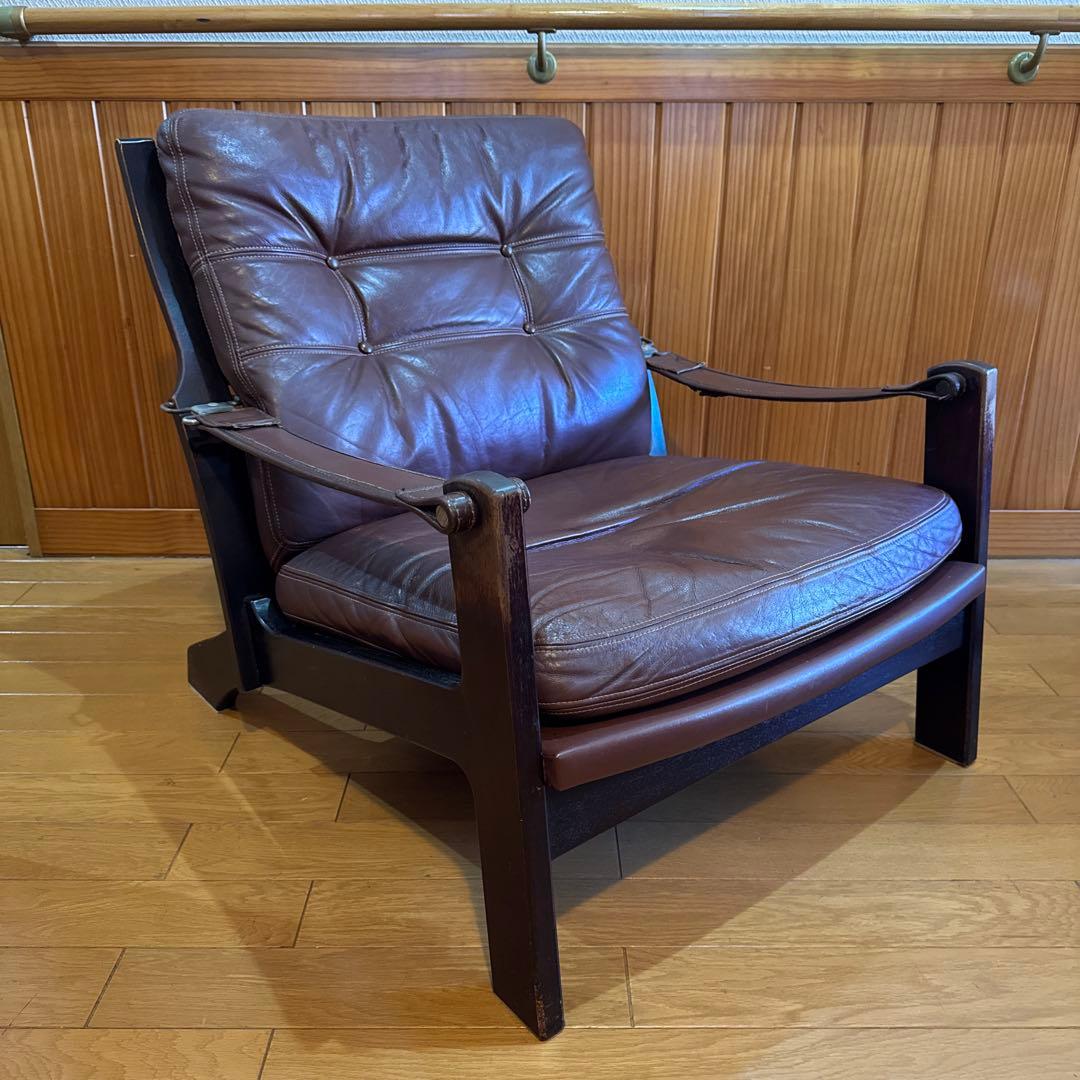 カンディハウス HOCK社 シャーフ 1人掛けソファ　マホガニー/本革　北欧 カンディハウス HOCK社 シャーフ 1人掛けソファ マホガニー/本革 北欧