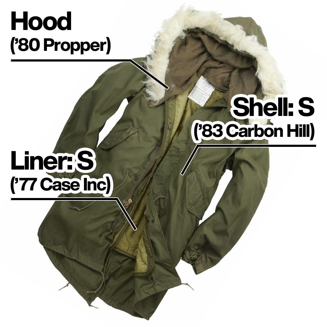 米軍実物 M-65フィッシュテールパーカ フルセットS モッズコート 菅田