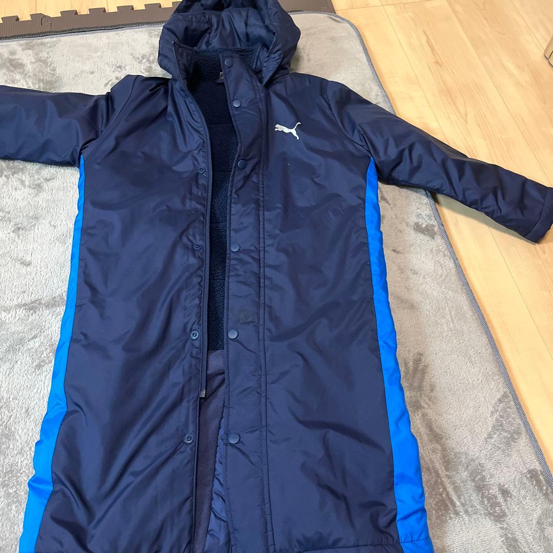 PUMA ベンチコート ネイビー/ブルー 130 - メルカリ