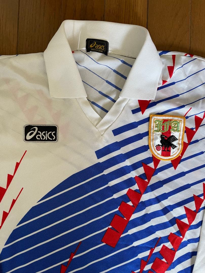 1994年 asics 日本代表 ドーハモデル away 長袖ユニフォーム L - メルカリ