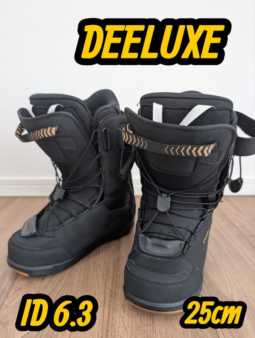 【極美品】DEELUXE ID スノーボードブーツ 黒　25cm DEELUXE（ディーラックス） 日本正規品 スノーボード ブーツ DEELUXE