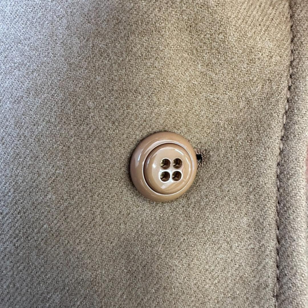 スヌコさん専用《 ラピーヌブランシュ 》ロングコート　ネックファー 9号 ウール