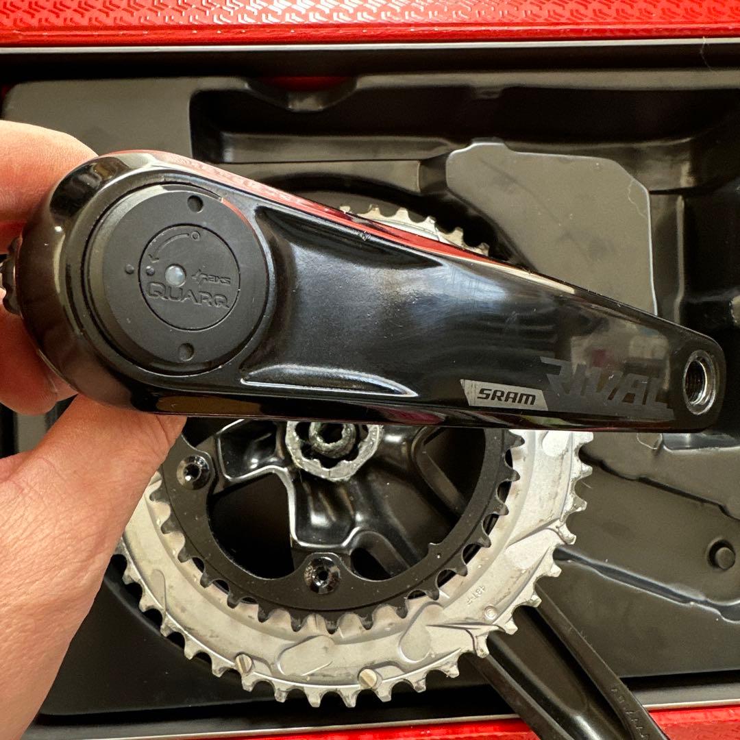 y*7様 SRAM RIVALパワーメーター　170mm 12速48/35Tクラ SRAM Rival AXS Power Meter Crankset - 170mm, 12-Speed, 48/35t, 8