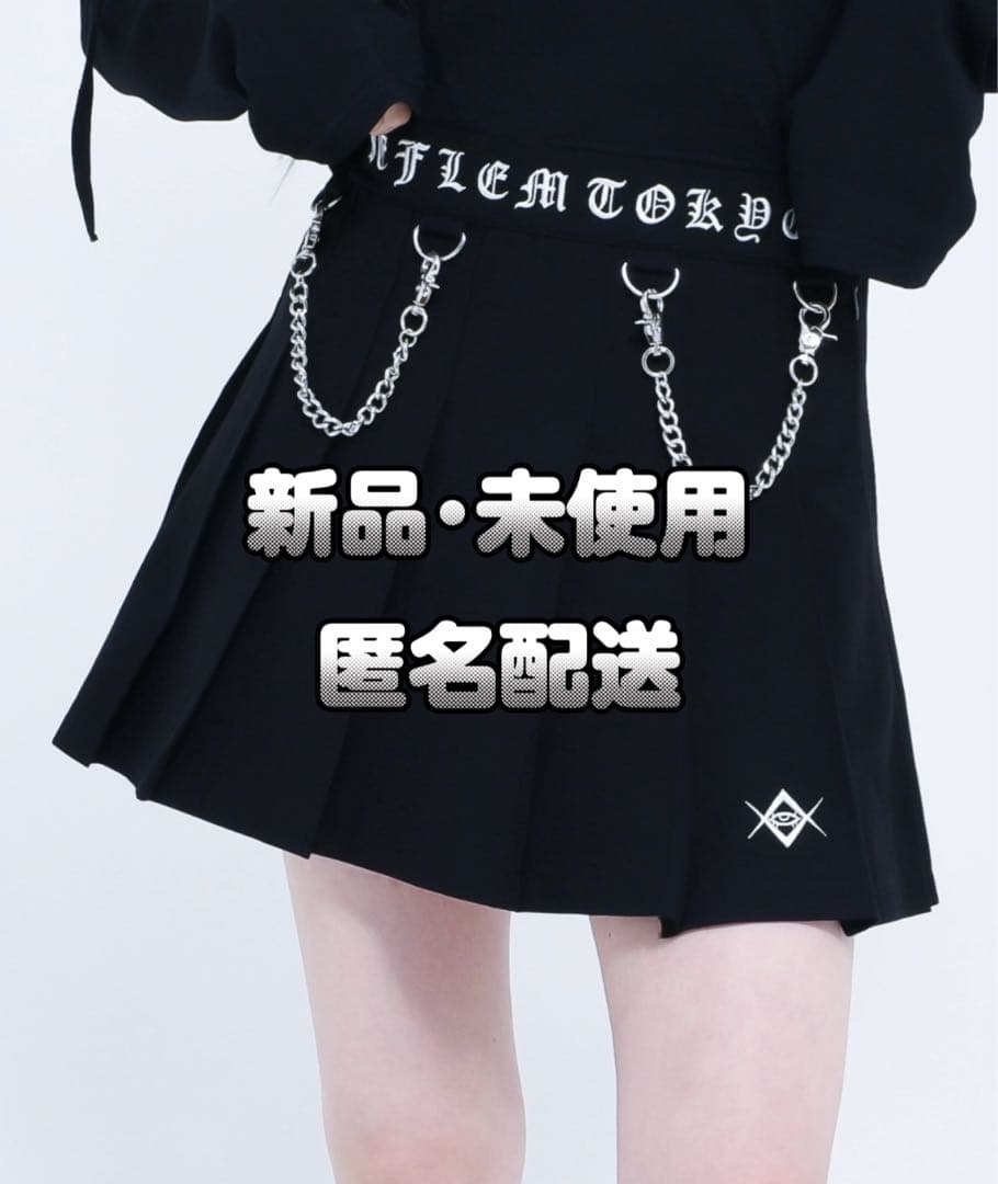 『REFLEM/レフレム』 チェーン付き プリーツ スカート REFLEM（レフレム） スカート 「REFLEM/レフレム」チェーン付き