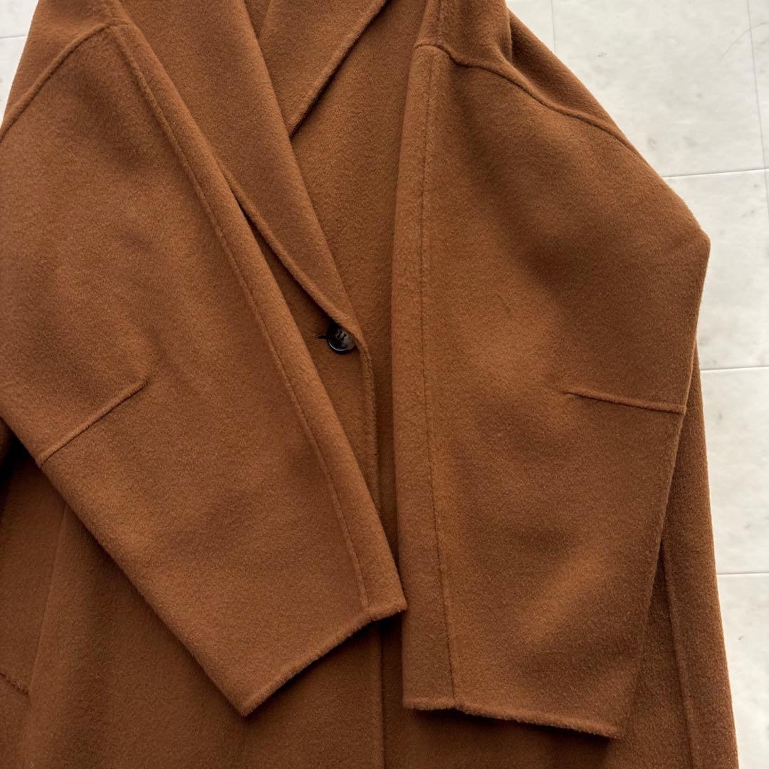 プルミエアロンディスモン カシミヤウールビーバーチェスターコート 36