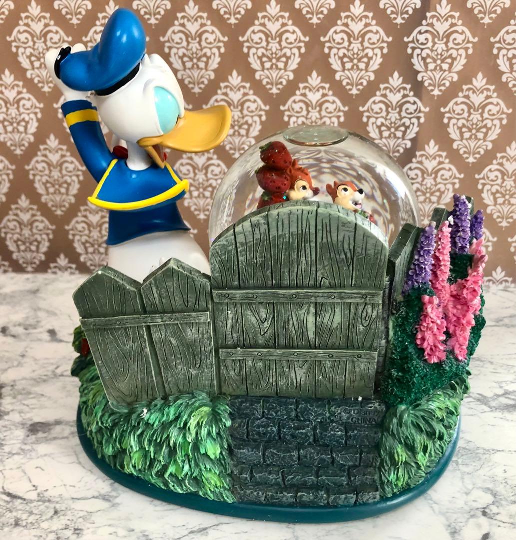 ディズニー チップ＆デール ドナルド スノードーム 置物 オブジェ