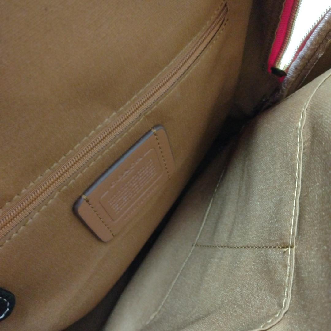 新品未使用】コーチコートブロック サインキャンバス バックパック