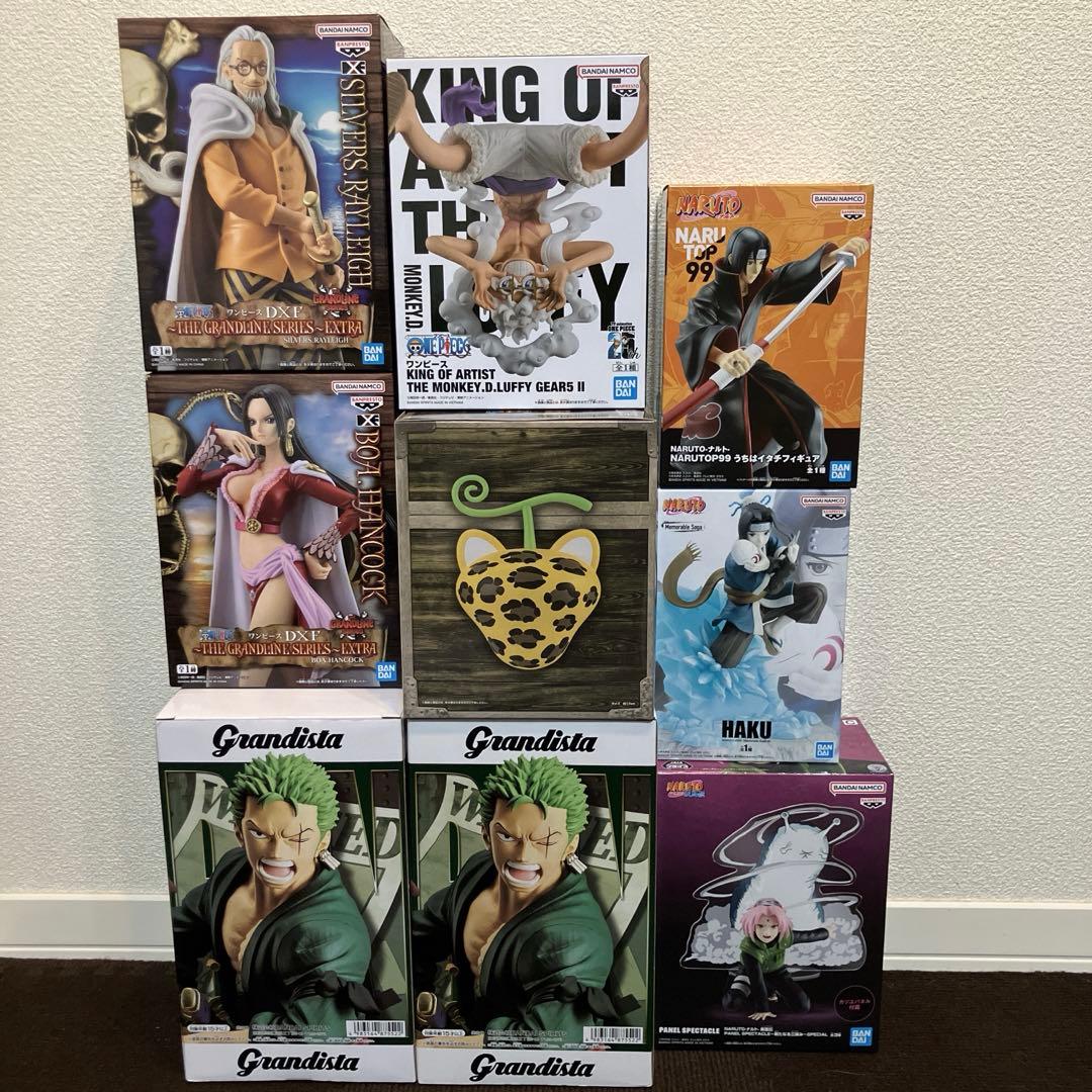 プライズ フィギュア ワンピース NARUTO 全9体セット まとめ売り