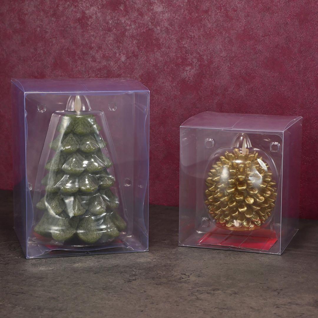 ムービングキャンドル “ルナーテ” ハッピーツリー＆ ゴールデン パインコーン